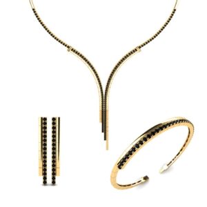 نیم ست طلا مدل لیندا