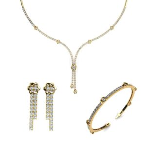 نیم ست طلا مدل برموند